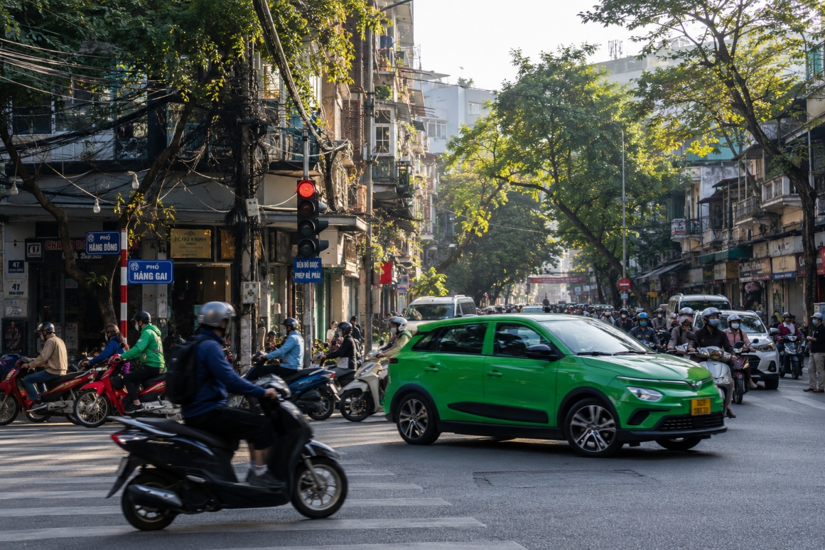 Taxi điện trở thành phòng thí nghiệm vận hành