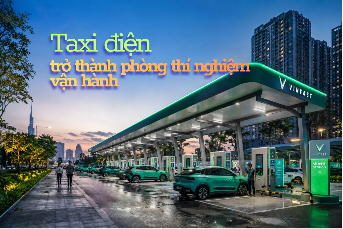 Taxi điện trở thành phòng thí nghiệm vận hành