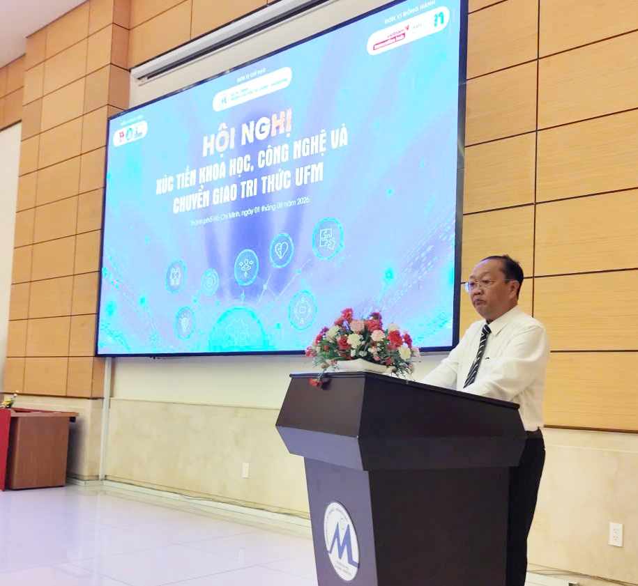 UFM tổ chức Hội nghị xúc tiến Khoa học Công nghệ và chuyển giao tri thức năm 2026