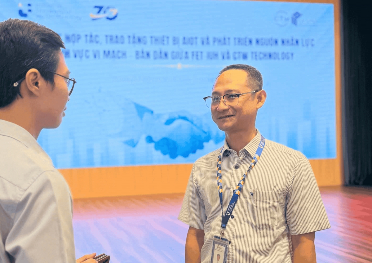 PGS. TS. Mai Thăng Long - Trưởng Khoa Công nghệ Điện tử (IUH) chia sẻ tại chương trình