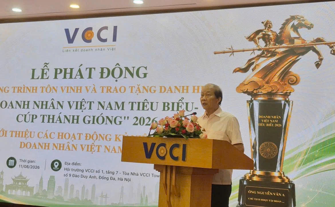 Ông Hoàng Quang Phòng, Phó Chủ tịch VCCI phát biểu tại Lễ phát động