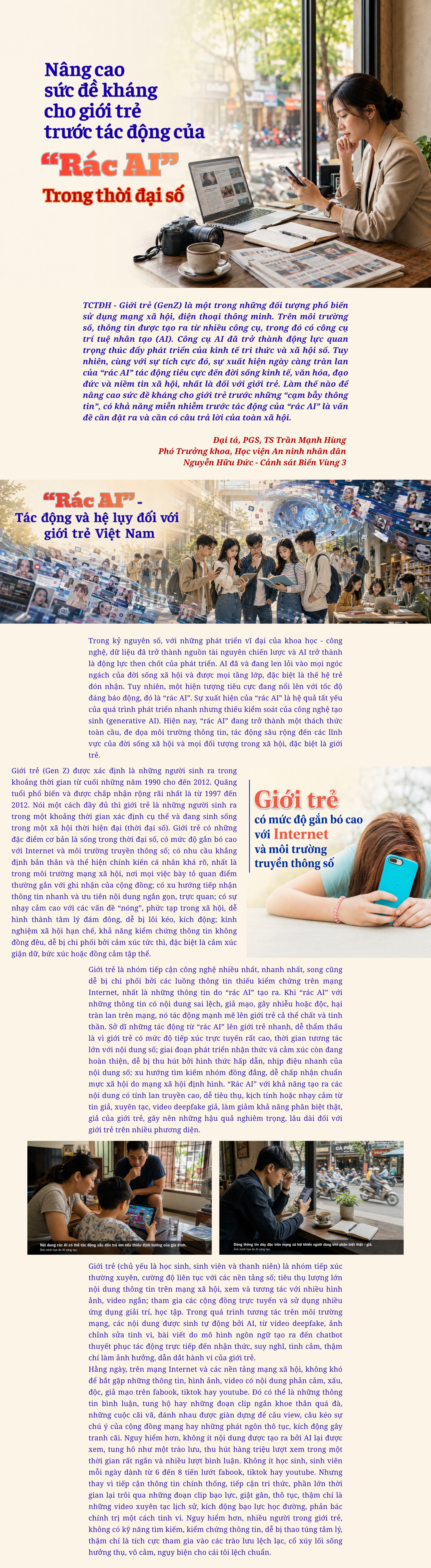 [E-Magazine] Nâng cao sức đề kháng cho giới trẻ trước tác động của “Rác AI” trong thời đại số