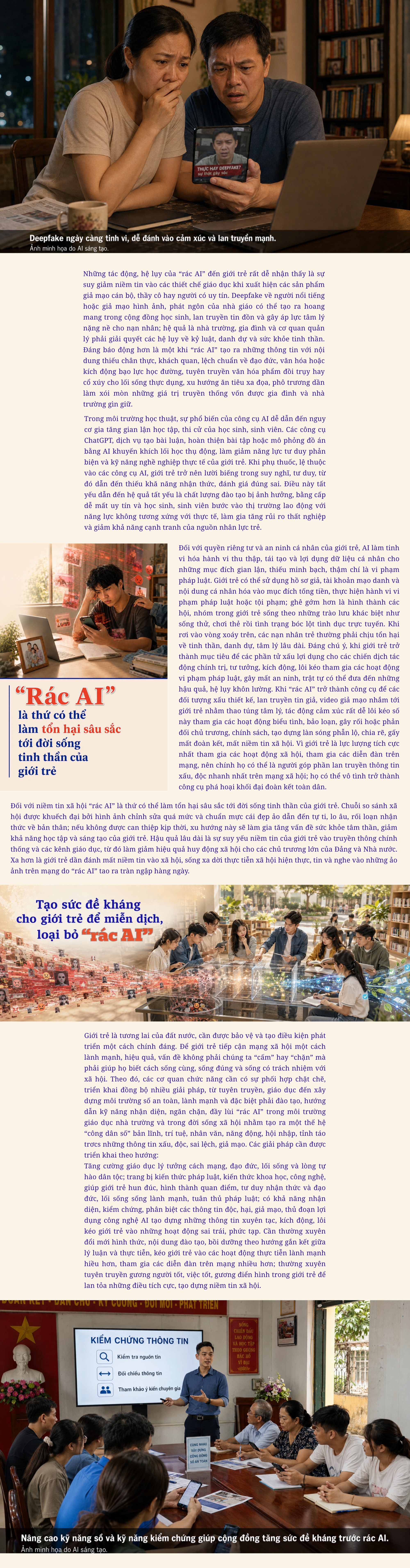 [E-Magazine] Nâng cao sức đề kháng cho giới trẻ trước tác động của “Rác AI” trong thời đại số
