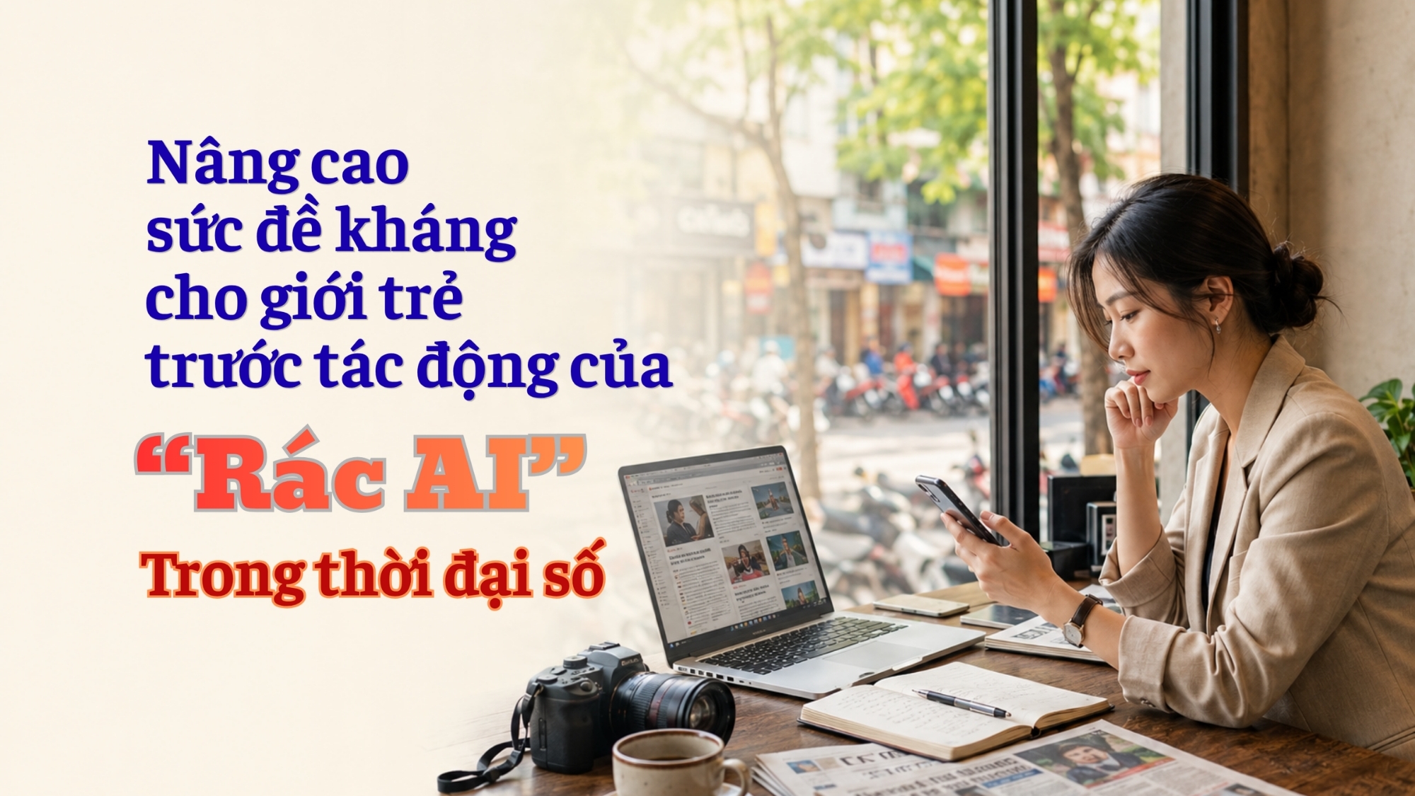 [E-Magazine] Nâng cao sức đề kháng cho giới trẻ trước tác động của “Rác AI” trong thời đại số