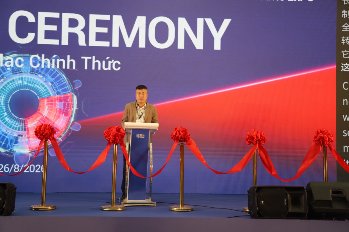 ông Chu Việt Cường, đại diện Phòng Công nghiệp hỗ trợ, Cục Công nghiệp, Bộ Công Thương phát biểu