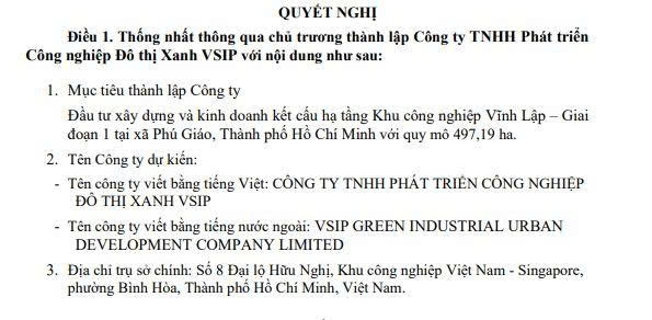 Becamex Group liên tiếp lập pháp nhân mới để mở rộng quỹ khu công nghiệp