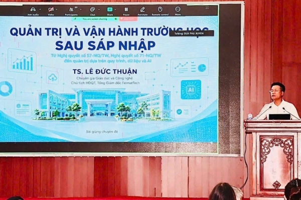Phú Xuyên 'mở khóa' quản trị trường học bằng dữ liệu và AI