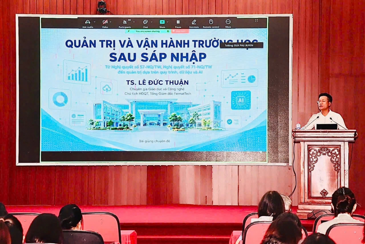 Phú Xuyên 'mở khóa' quản trị trường học bằng dữ liệu và AI