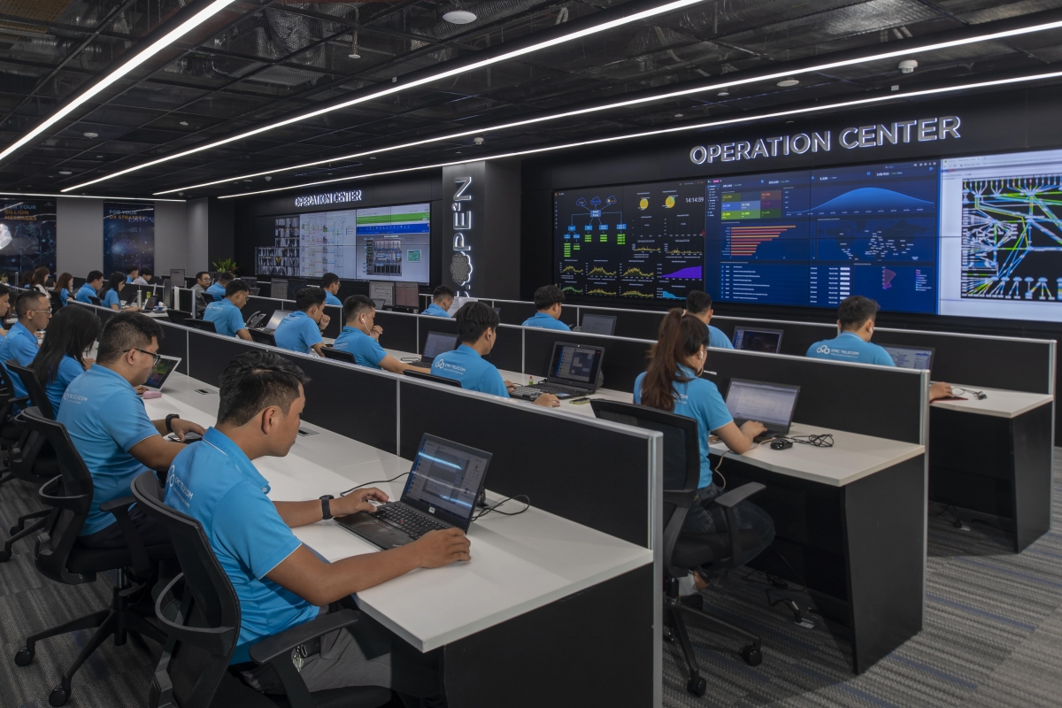 Trung tâm điều hành Data center đạt chuẩn Tier III của CMC Telecom tại Tân Thuận. Ảnh: CMC Telecom