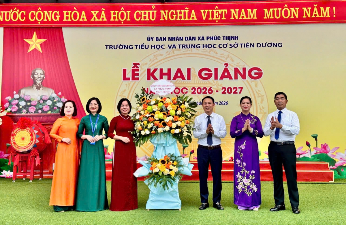 Trường Tiểu học và THCS Tiên Dương: Khí thế mới cho hành trình gieo tri thức