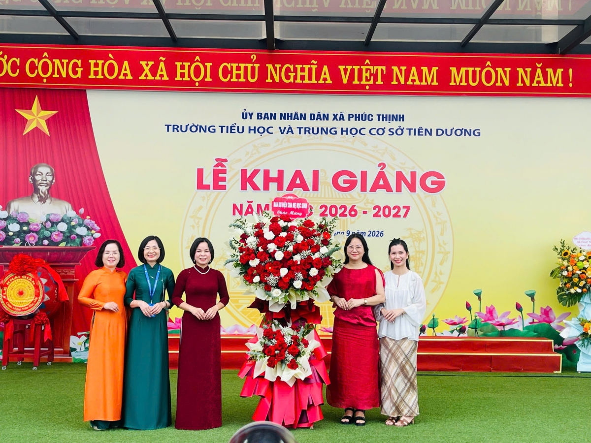 Trường Tiểu học và THCS Tiên Dương: Khí thế mới cho hành trình gieo tri thức
