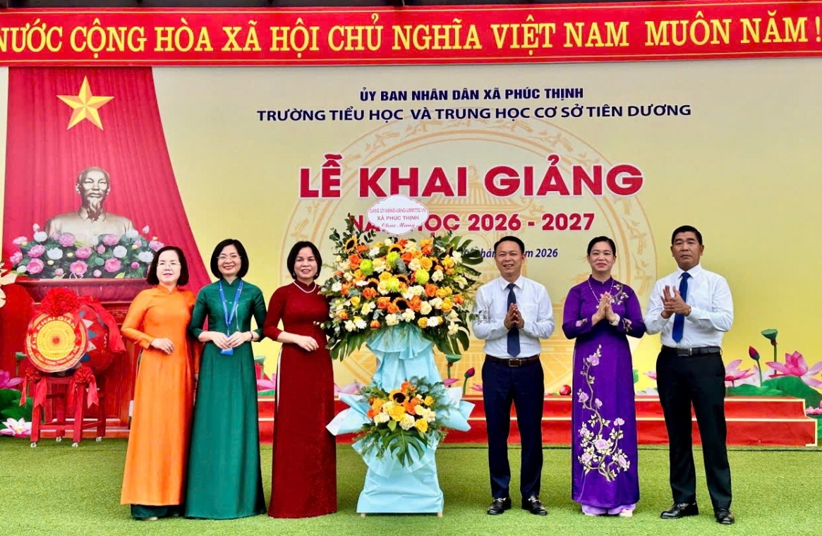 Trường Tiểu học và THCS Tiên Dương: Khí thế mới cho hành trình gieo tri thức
