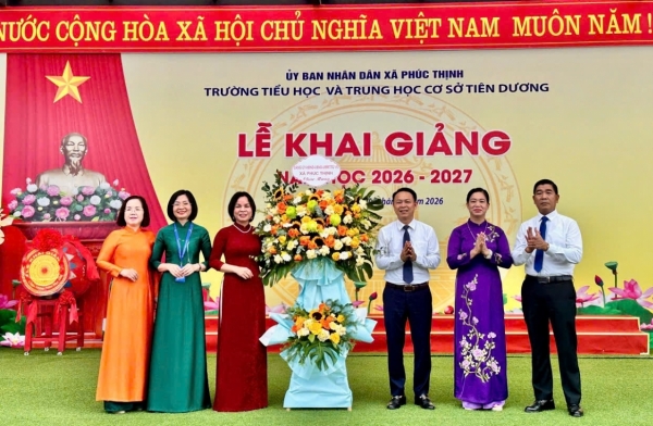 Trường Tiểu học và THCS Tiên Dương: Khí thế mới cho hành trình gieo tri thức