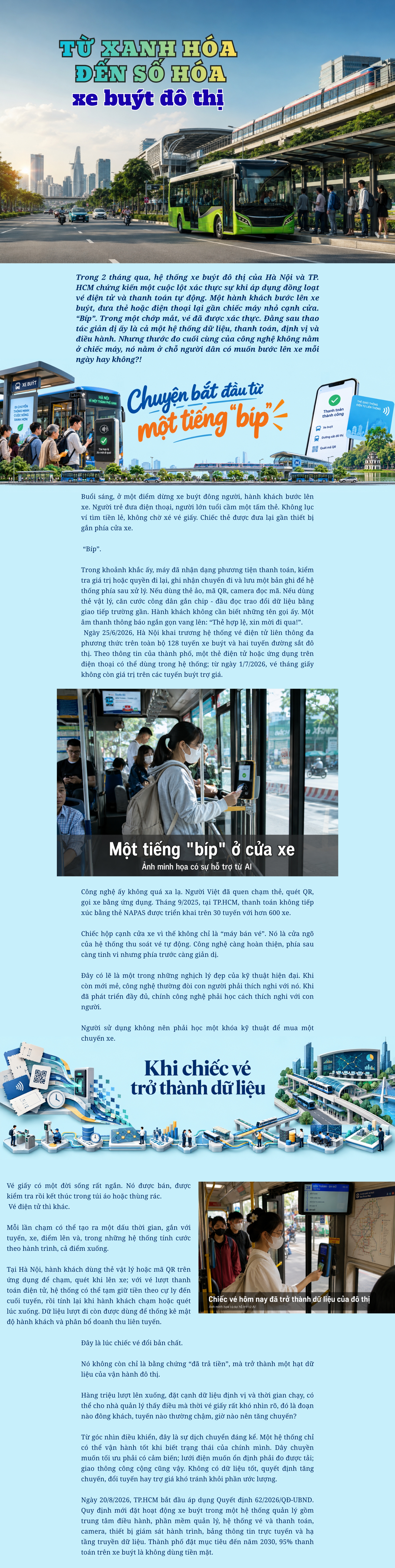 [E-Magazine] Từ xanh hóa đến số hóa xe buýt đô thị