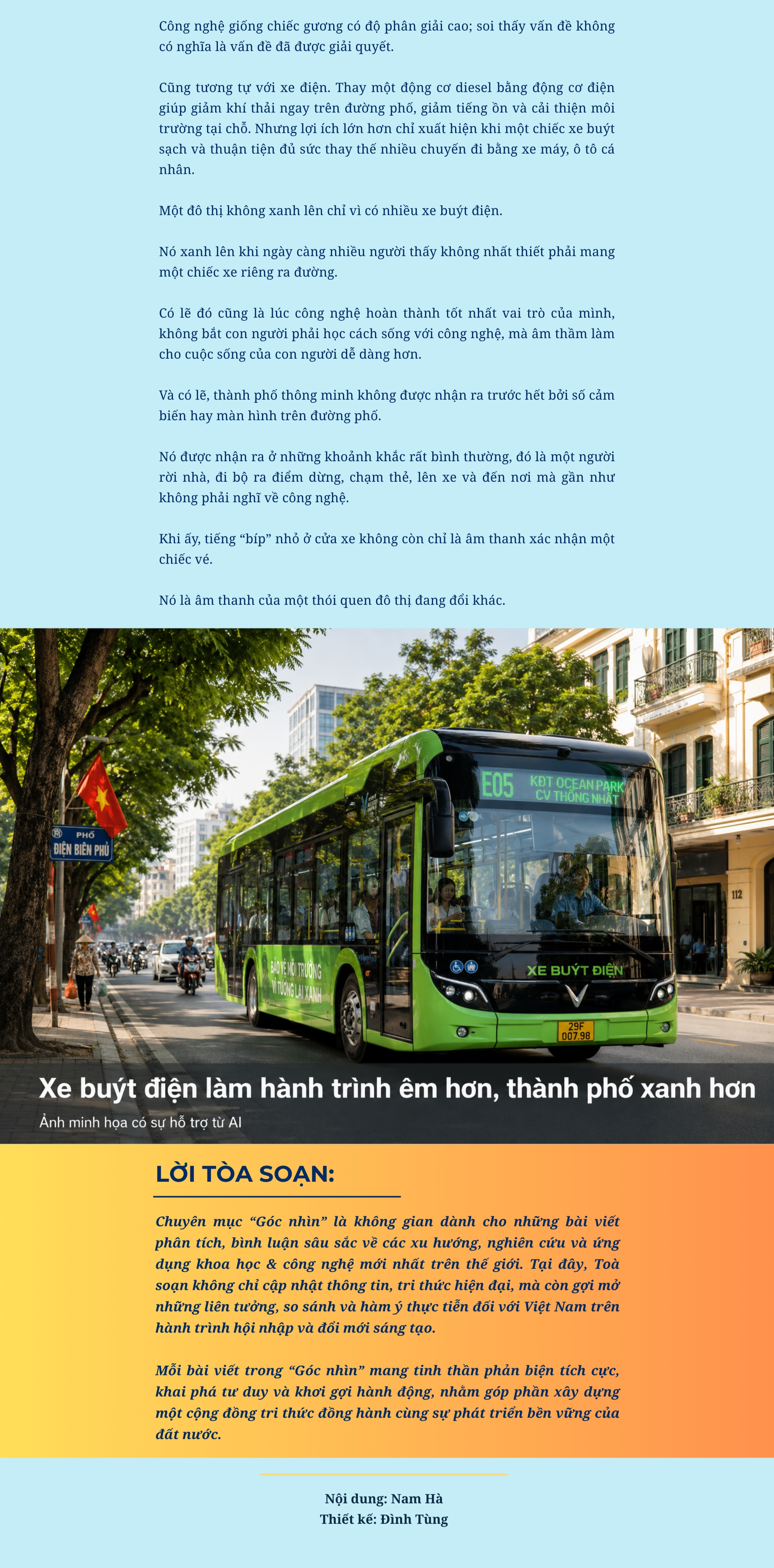 [E-Magazine] Từ xanh hóa đến số hóa xe buýt đô thị