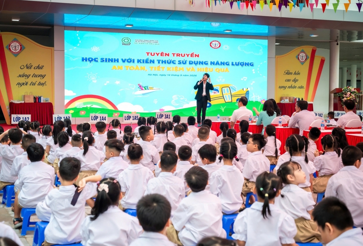 Học sinh Hà Nội học cách sử dụng năng lượng an toàn, tiết kiệm
