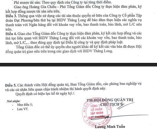 Tập đoàn Đạt Phương được cấp hạn mức tín dụng hơn 11.000 tỷ đồng