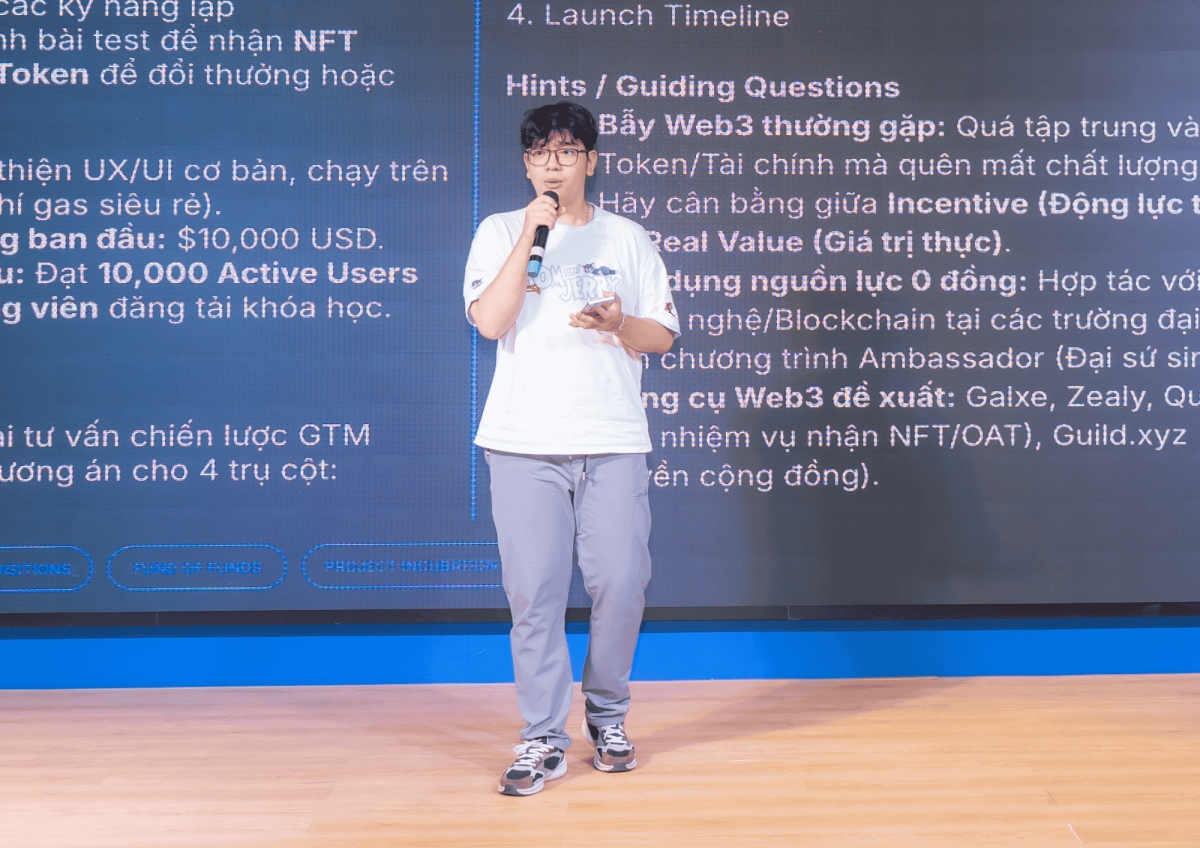 “Hoàn thành quan trọng hơn hoàn hảo.” Phạm Minh Khôi chia sẻ tại chương trình