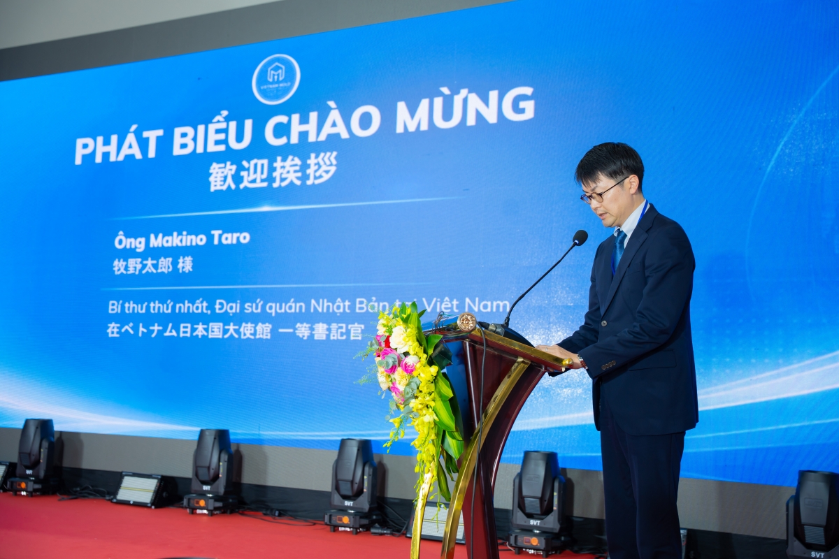 Ông Yoshida, Tổng Thư ký Hiệp hội Doanh nghiệp Nhật Bản tại Việt Nam (JCCI) phát biểu tại sự kiện