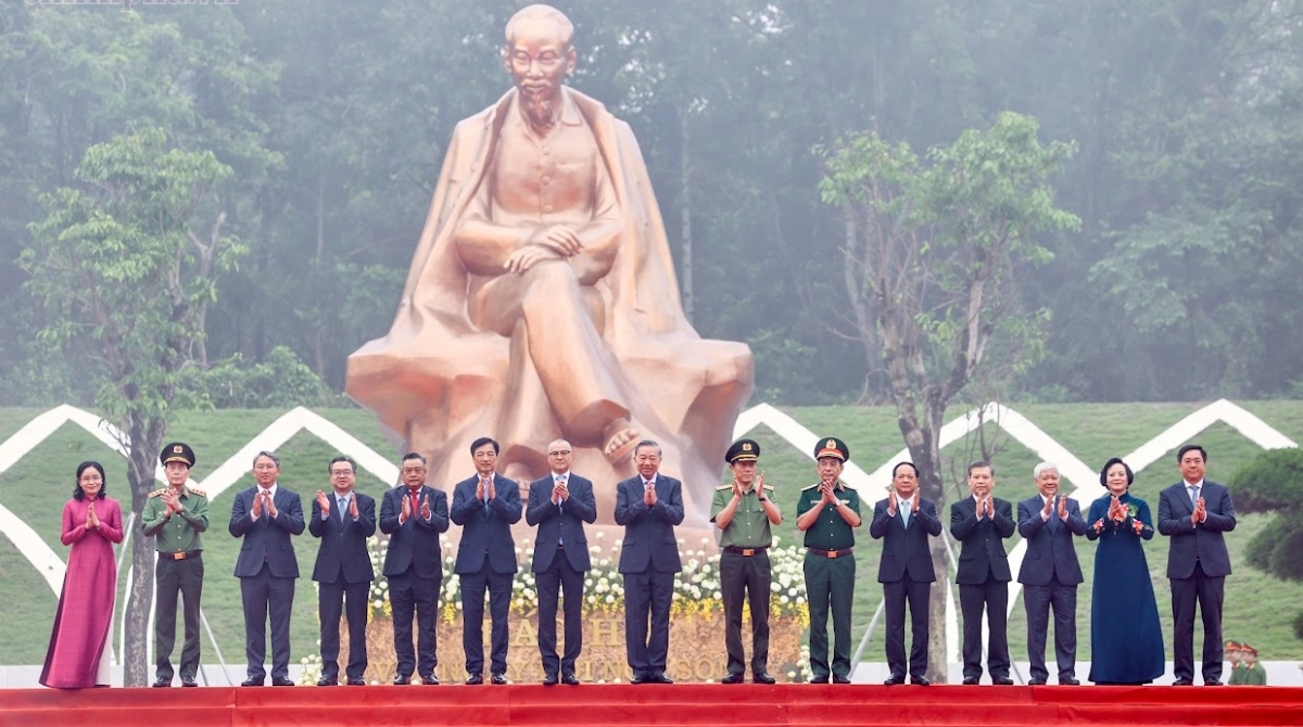 Tổng Bí thư Tô Lâm phát biểu tại Lễ kỷ niệm 72 năm Bác Hồ về thăm Đền Hùng