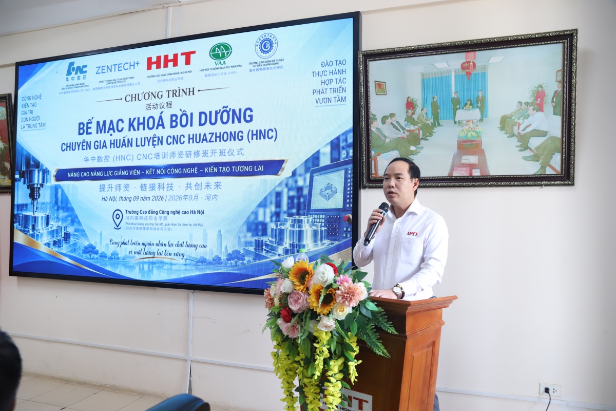 Theo ông Lê Danh Quang, Phó Hiệu trưởng Trường Cao đẳng Công nghệ cao Hà Nội. Ảnh: Duyên Nguyễn