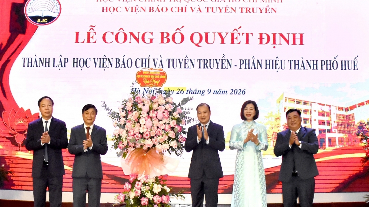 Học viện Báo chí và Tuyên truyền công bố Quyết định thành lập Phân hiệu thành phố Huế