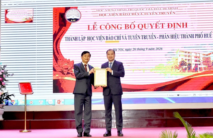 Học viện Báo chí và Tuyên truyền công bố Quyết định thành lập Phân hiệu thành phố Huế