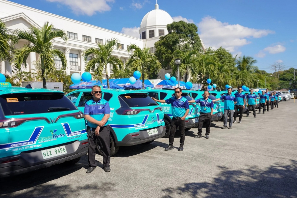 Green Xentro với đội xe 2.500 taxi thuần điện và phục vụ khách hàng tại Philippines thông qua ứng dụng Green GSM