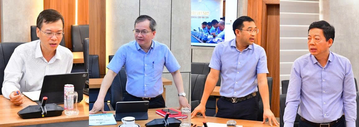 Các thành viên HĐQT và lãnh đạo các ban chuyên môn BSR trao đổi, đóng góp ý kiến nhằm hoàn thiện chức năng, nhiệm vụ và cơ chế hoạt động của Ủy ban Chiến lược và Phát triển bền vững