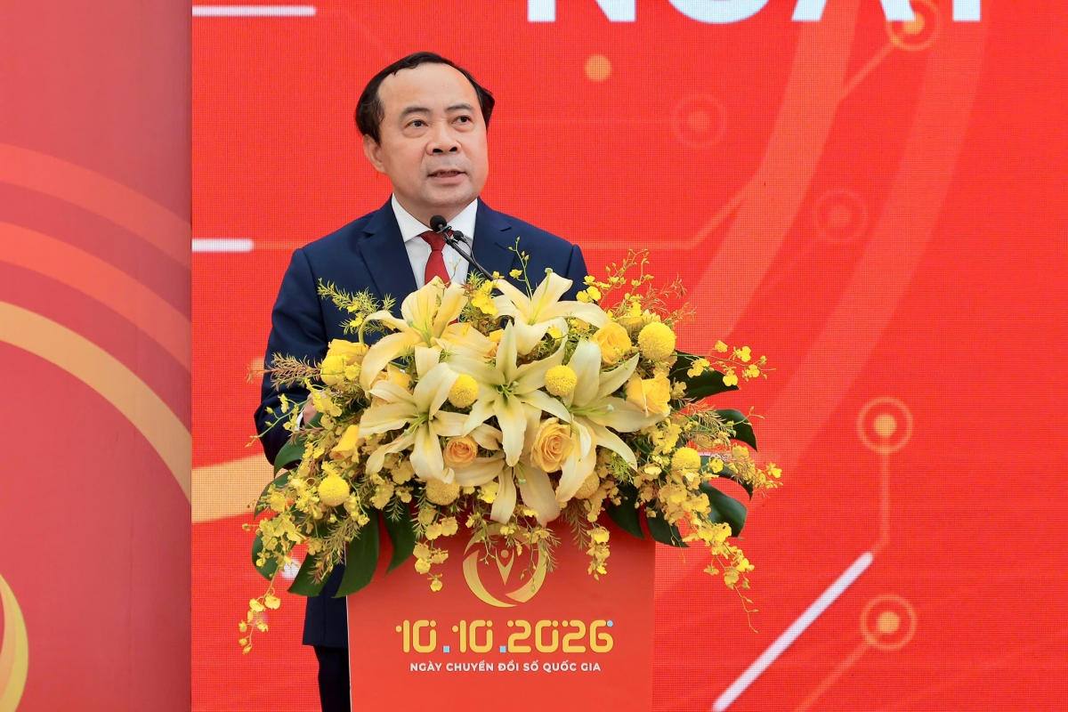 Bộ trưởng Bộ Khoa học và Công nghệ Vũ Hải Quân phát biểu tại chương trình. Ảnh: MOST