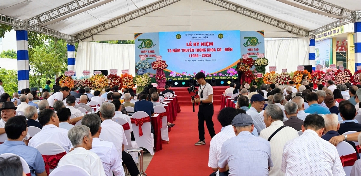 Khoa Cơ - Điện (VNUA): 70 năm kiến tạo tri thức, đồng hành cùng nông nghiệp hiện đại