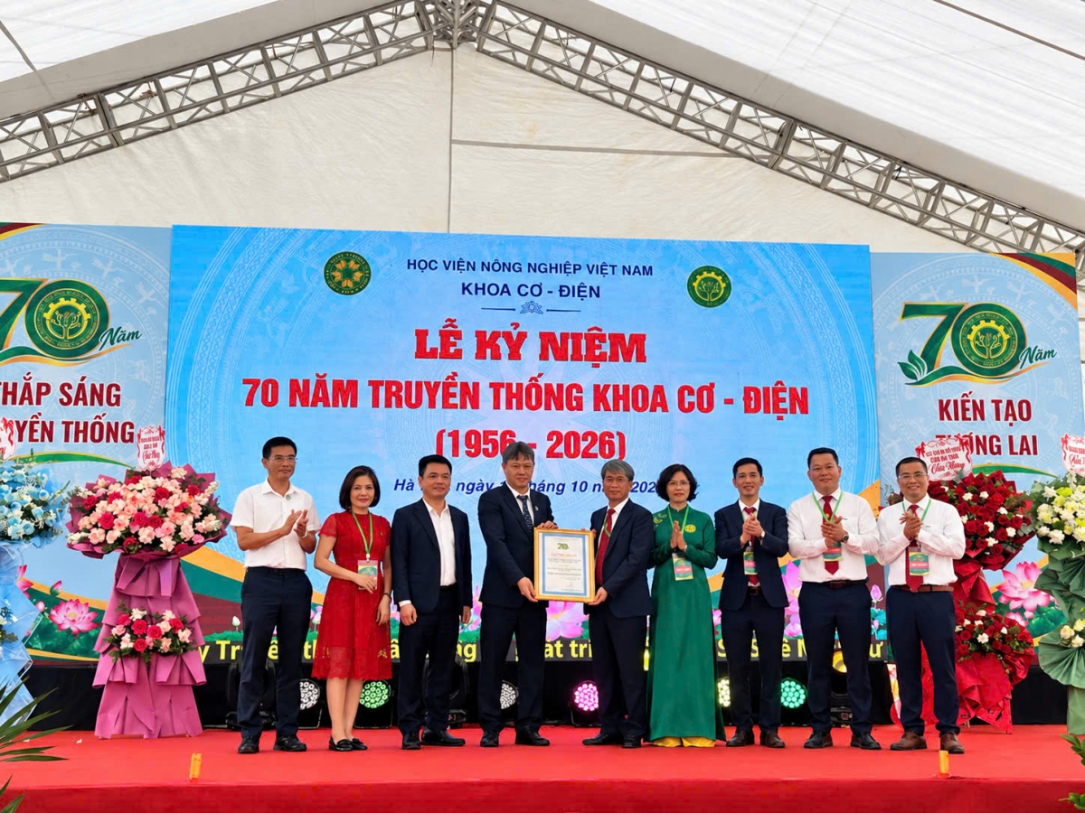 Khoa Cơ - Điện (VNUA): 70 năm kiến tạo tri thức, đồng hành cùng nông nghiệp hiện đại
