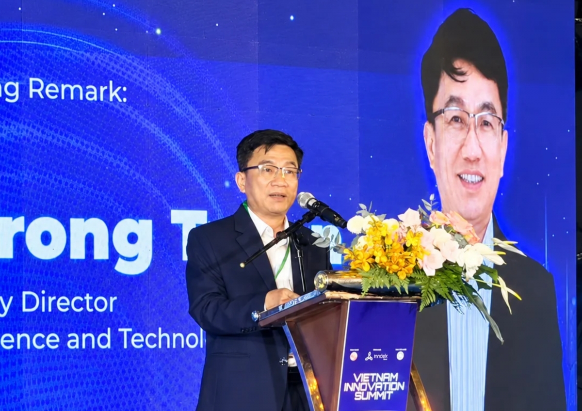 Ông Trần Trọng Tuyên - Phó Giám đốc Sở Khoa học và Công nghệ TP. Hồ Chí Minh phát biểu khai mạc hội nghị. Ảnh: Nart Thái