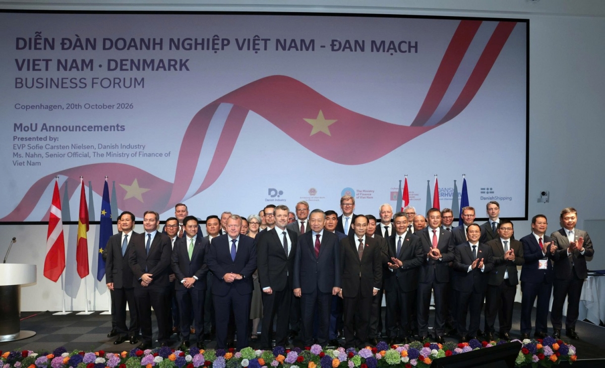 Tổng Bí thư, Chủ tịch nước Tô Lâm, Nhà Vua Đan Mạch Frederik X cùng các doanh nghiệp tiêu biểu Việt Nam - Đan Mạch