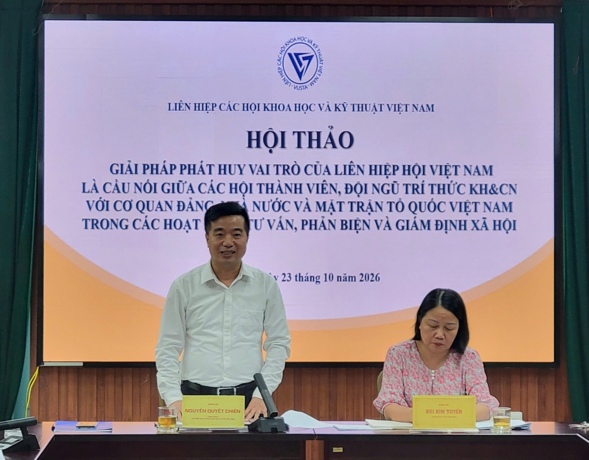Liên hiệp Hội Việt Nam phát huy vai trò điều phối trí tuệ liên ngành