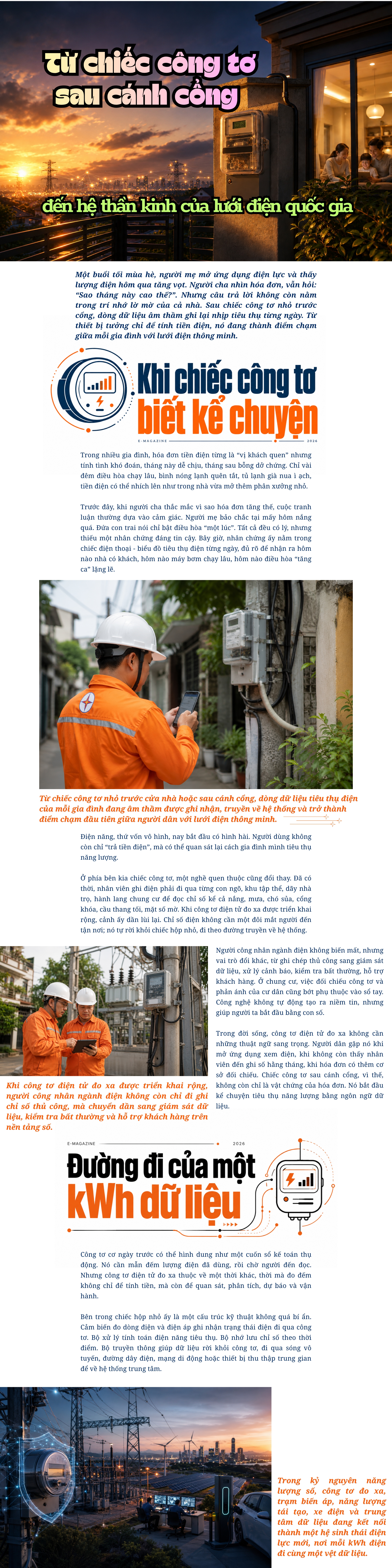 [E-Magazine] Từ chiếc công tơ sau cánh cổng đến hệ thần kinh của lưới điện quốc gia