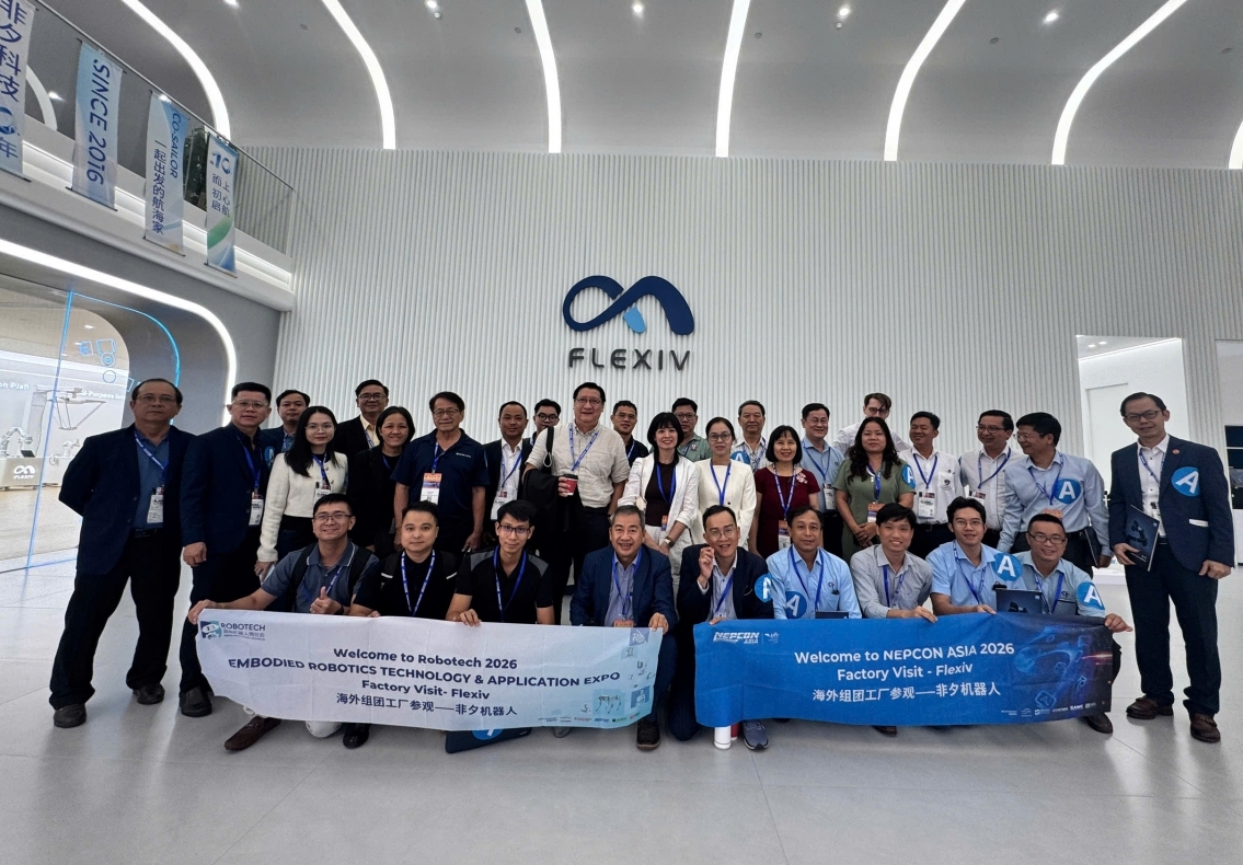 Đoàn Hội Tự động hóa Việt Nam tham dự NEPCON ASIA và Robotech 2026 tại Trung Quốc