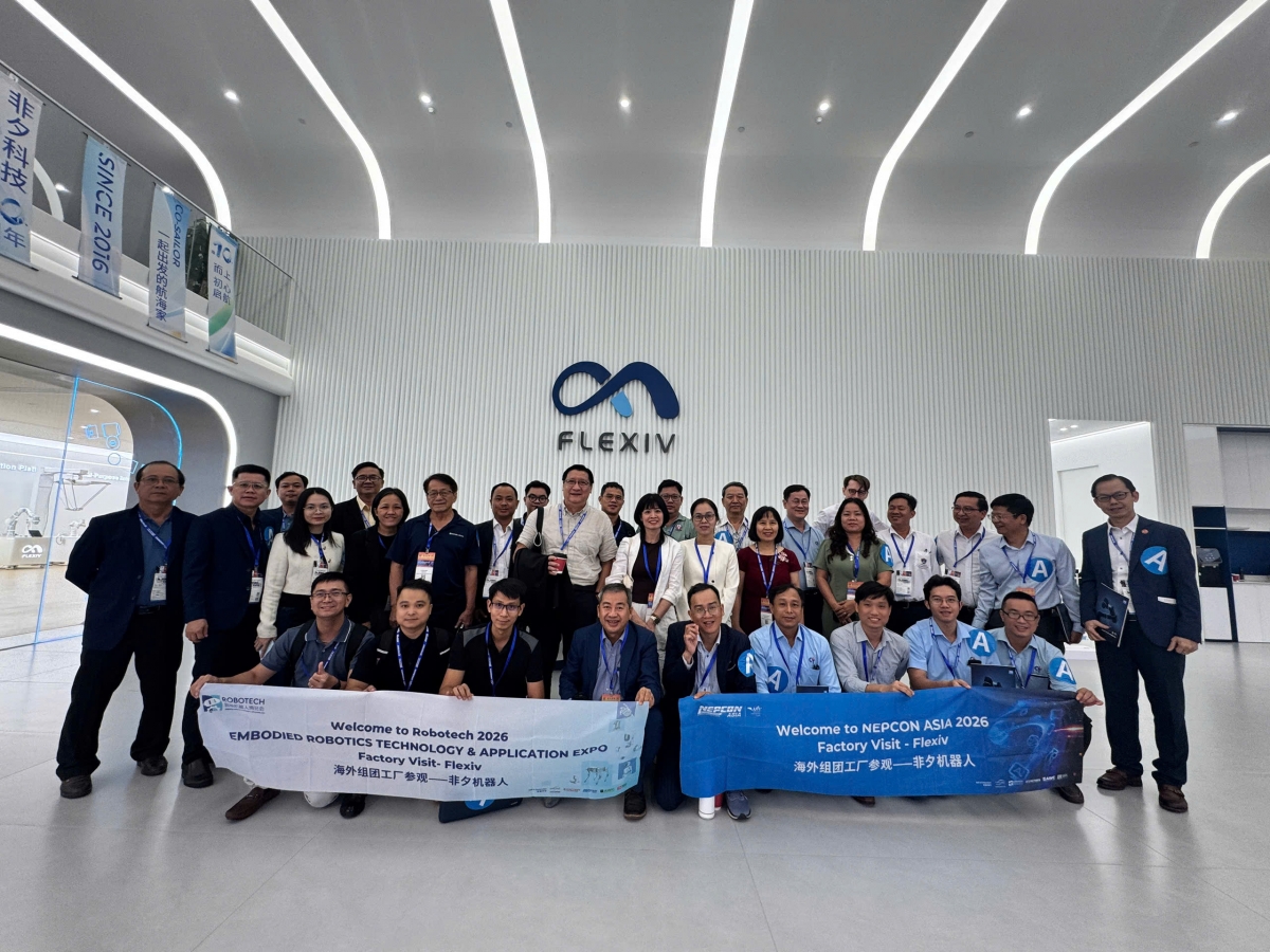 Đoàn Hội Tự động hóa Việt Nam tham dự NEPCON ASIA và Robotech 2026 tại Trung Quốc