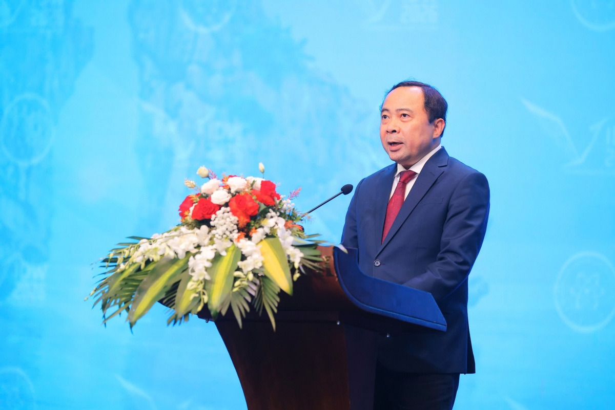 Bộ trưởng Khoa học và Công nghệ Vũ Hải Quân phát biểu tại Tuần lễ Số Quốc tế Việt Nam năm 2026. Ảnh: MOST