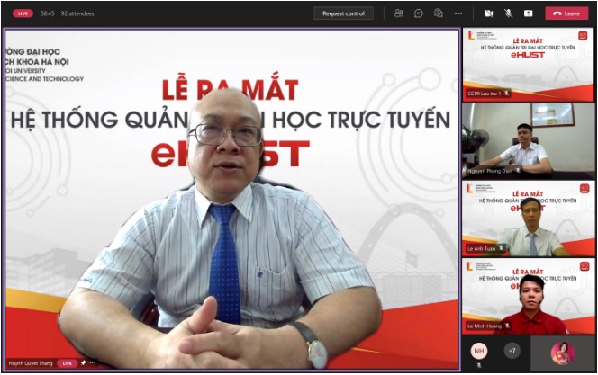 dai hoc bach khoa ha noi ra mat he thong quan tri dai hoc truc tuyen ehust