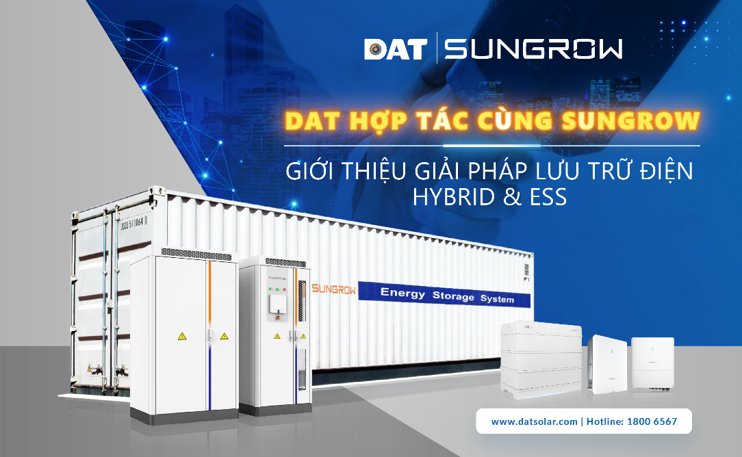 dat solar hop tac cung sungrow gioi thieu giai phap luu tru dien hybrid amp ess