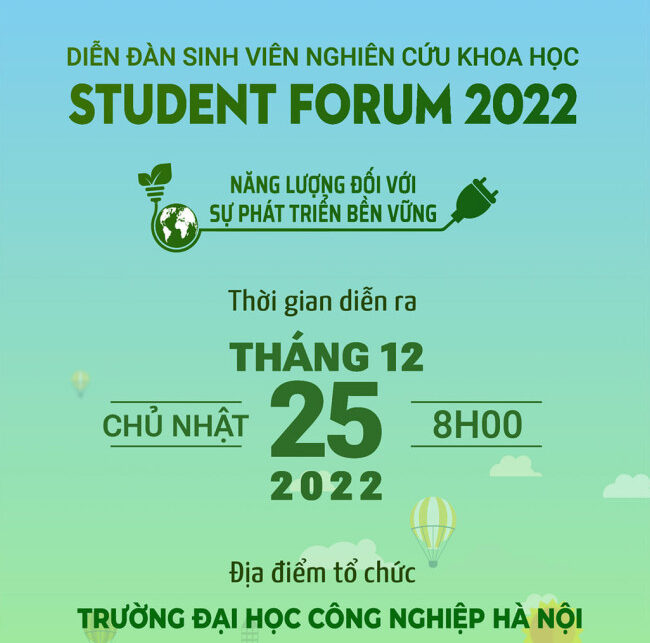 Diễn đàn sinh viên nghiên cứu khoa học khối ngành kỹ thuật sẽ diễn ra tại Hà Nội