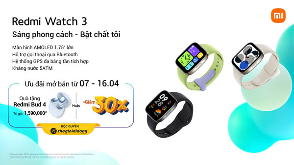 dong ho redmi watch 3 thoai bluetooth theo doi suc khoe thong minh