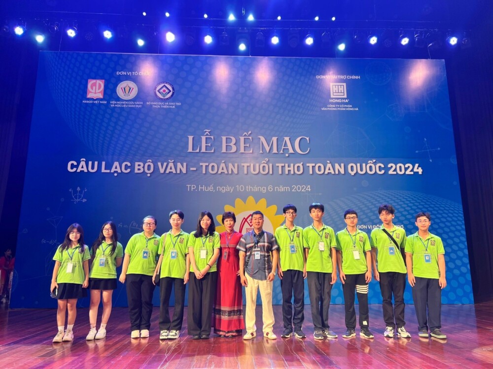 hoc sinh quan ba dinh ha noi gianh nhieu giai cao trong cuoc thi cau lac bo van toan tuoi tho toan quoc 2024