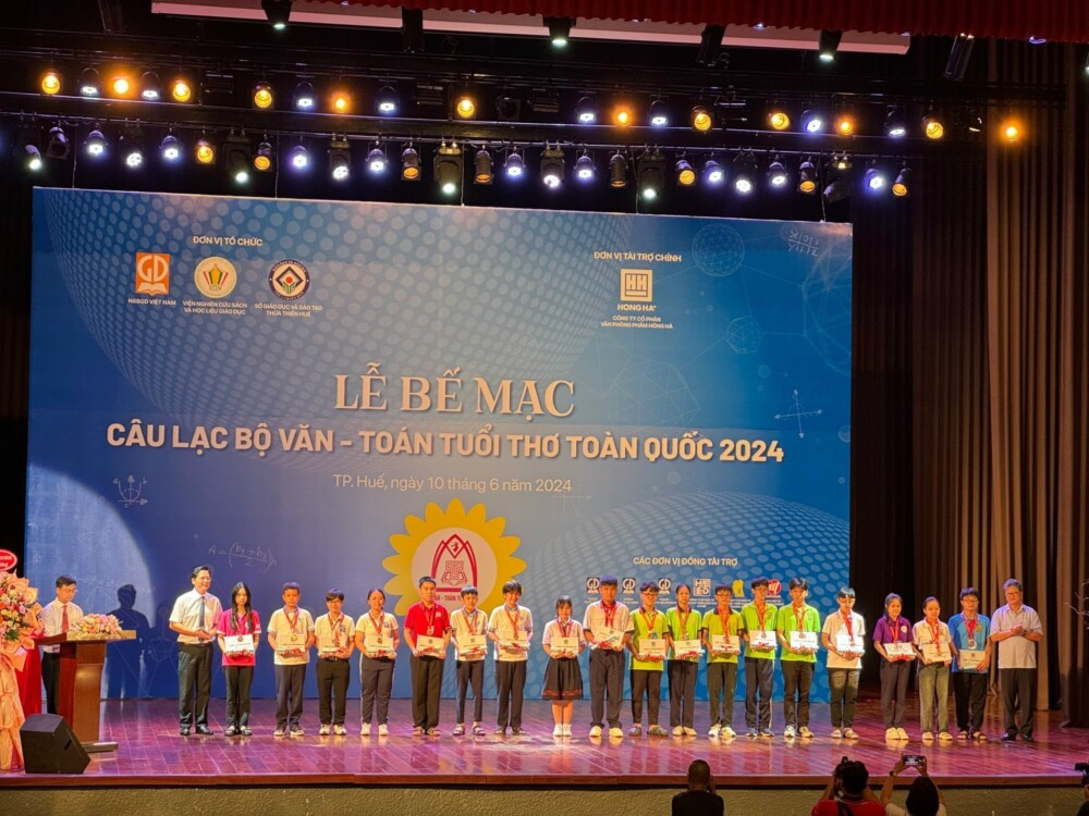 hoc sinh quan ba dinh ha noi gianh nhieu giai cao trong cuoc thi cau lac bo van toan tuoi tho toan quoc 2024