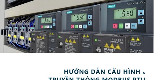 Hướng dẫn cài đặt biến tần Sinamics V20 sử dụng giao thức Modbus RTU để tích hợp với bộ điều khiển