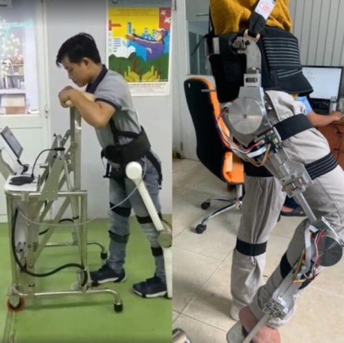 Bệnh nhân đột quỵ có cơ hội luyện tập phục hồi chức năng nhờ khung xương robot