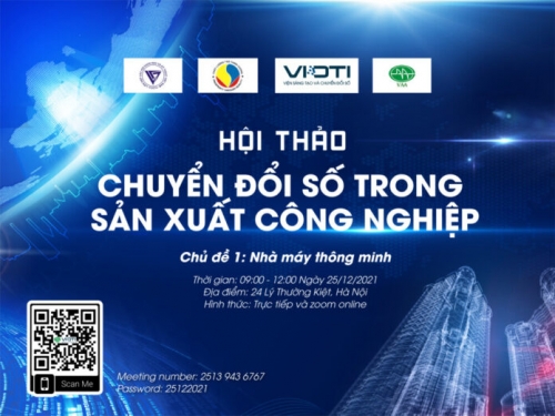 Đăng ký tham gia Hội thảo “Chuyển đổi số trong sản xuất công nghiệp”