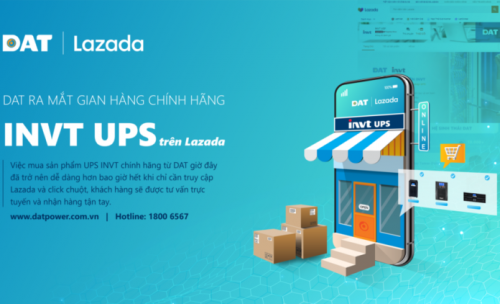 DAT ra mắt gian hàng chính hãng INVT UPS trên Lazada