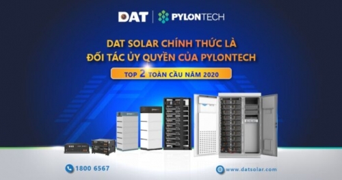 DAT Solar chính thức là đối tác ủy quyền của Pylontech &#8211; Top 2 toàn cầu năm 2020